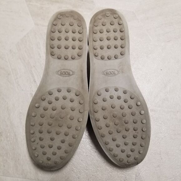 Tod's Grey Blue Leather And Nubuck Suede Low Top Sneakers 38 - Picture 8 of 11